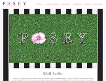 Tablet Screenshot of poseyevents.com